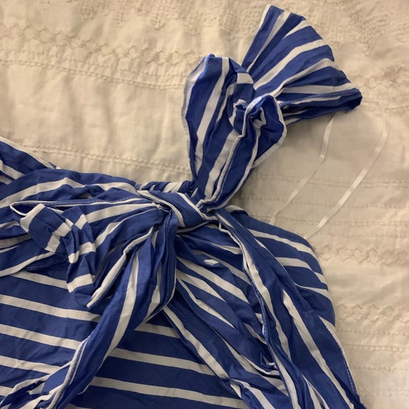 J. Crew Tops - Blue and white striped